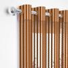Soulful Creations Beautiful Sheer Strip String Net Tissue Polyester Curtains for Window 5 Feet, Pack of 2, (Golden, 5 Feet) view 1