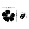 Wall1ders Flower and Leaf (Gold, Large Size) Pack of 6, Mirror Stickers for wall, Acrylic Mirror wall Decor Sticker view 2