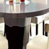 MONKDECOR PVC 0.20mm Transparent 6 Seater Round Dining Table Cover without Lace (72'' Inches, White,Polyvinyl Chloride, Pack of 1) view 2