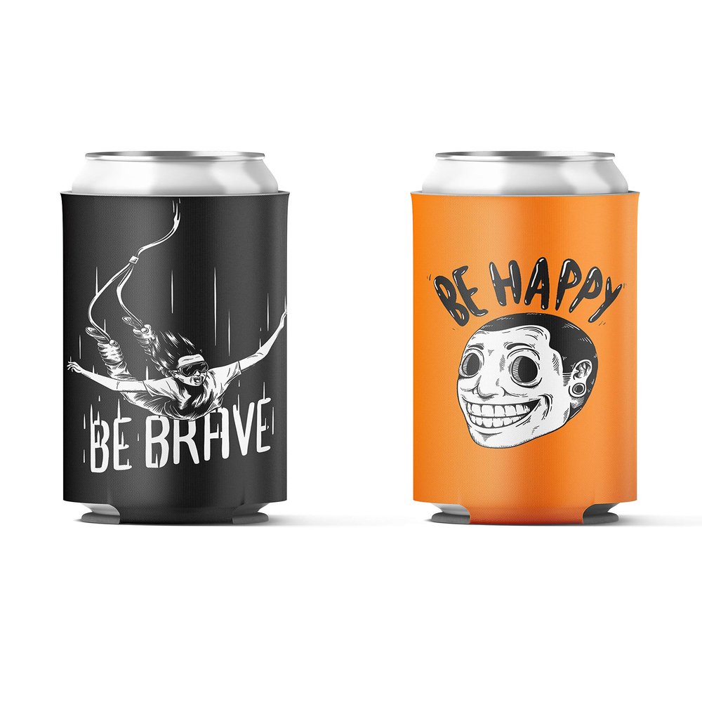 Coozybear 500ml Can Coozy/650ml Bottle Sleeve, Drink Insulator,Can Cooler (Design 5)