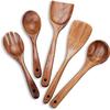 Craftland Handmade Wooden Serving and Cooking Spoon Kitchen Non Stick Utensil Set (5) view 1