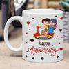 Jhingalala Gift for Anniversary | Happy Anniversary Printed Mug 325ml with Greeting Card | Gift for Couple, Mom, Dad, Parents, Husband, Wife, Mother, Father for Anniversary view 4