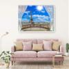 Decor Production 3D Window Wall Stickers, PVC Self Adhesive Vinyl Wall Poster for Living Room, Hall, Play Room, Bedroom, Kitchen, Office(wallwindow_pt3_2_24x36Inch) view 2