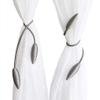 HomeCloud Polyester Blend Curtain Holder Tieback/Alloy Curtain Tieback/Drape Tie Backs, Decorative Unique Design 2 Pcs(Mulitcolor) (Grey)(Foldable;Light Weight) view 1