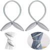 HomeCloud Polyester Blend Curtain Holder Tieback/Alloy Curtain Tieback/Drape Tie Backs, Decorative Unique Design 2 Pcs(Mulitcolor) (Grey)(Foldable;Light Weight) view 4