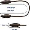 HomeCloud Polyester Blend Curtain Holder Tieback/Alloy Curtain Tieback/Drape Tie Backs, Decorative Unique Design 2 Pcs(Mulitcolor) (Brown)(Foldable;Light Weight) view 4