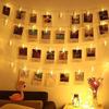 Coolkart 16 LED 3 M. Hanging Photo Clip Light for Romantic Decoration Love Mood Light, Valentine Batter Operated Photos Cards Quotes Loved Ones Memories String Light (1 Pcs, Warm White) view 1