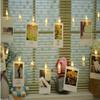 Coolkart 16 LED 3 M. Hanging Photo Clip Light for Romantic Decoration Love Mood Light, Valentine Batter Operated Photos Cards Quotes Loved Ones Memories String Light (1 Pcs, Warm White) view 2