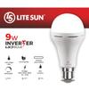 LITESUN Inverter Bulb 9 Watt Rechargeable Emergency LED Bulb for Home and Office view 2