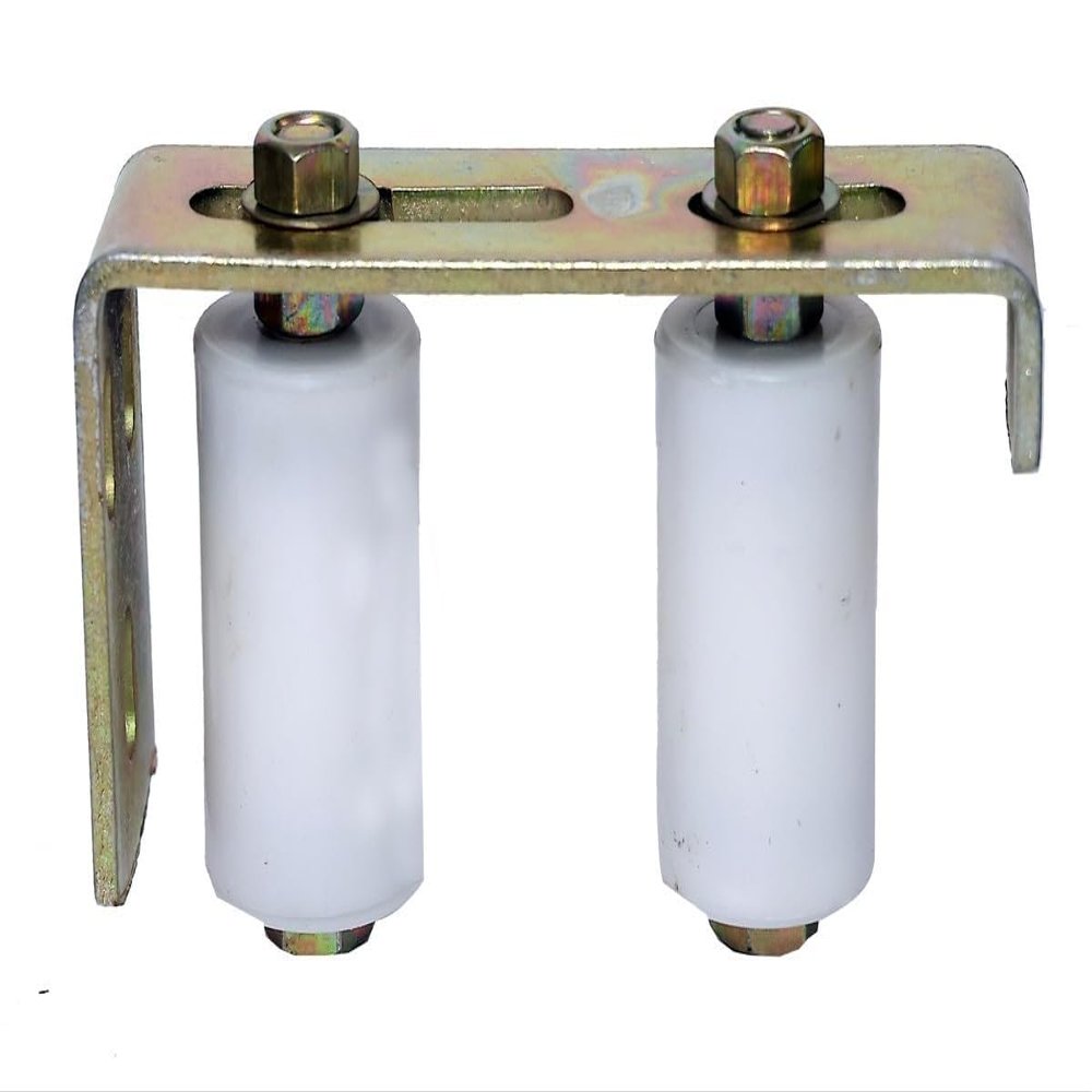 Caneuf Heavy Duty Adjustable Sliding Gate Guide Closest Door Roller with Double Ball Bearing Nylon Wheels for Heavy Industrial Sliding Gates