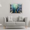 Decor Production PVC Vinyl Self Adhesive 3D Window Wall Stickers (Multicolour, wallwindow_pt9_1, 24x36Inch) view 3