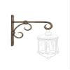 BB DECOR CART Metal Golden Antique Wall Bracket for Bird Feeders & Houses Planters Lanterns Wind Chimes Hanging Baskets Ornaments String Lights, Set of 2 view 2