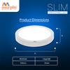 Murphy Non False Ceiling 9 Watts Slim Round LED Surface Mount Panel Light (Cool White) view 3