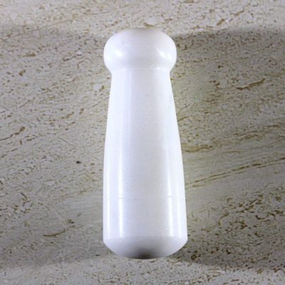 SAMEER SALES Marble Mortar & Pestle Sets/Kharal/Khalbatta/Imam Dasta/Ohkli Musal/Idi Kallu/Khal Musal/Spice Grinder/okhli Masher/Spice Masher for Home (White)