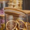 PURAM Glass Kitchen Storage Jar, Wooden Lid, For Spice,Jam,Honey,Grocery,Pickle,Dry Fruit(pack of 3 piece) (220 ml) view 2
