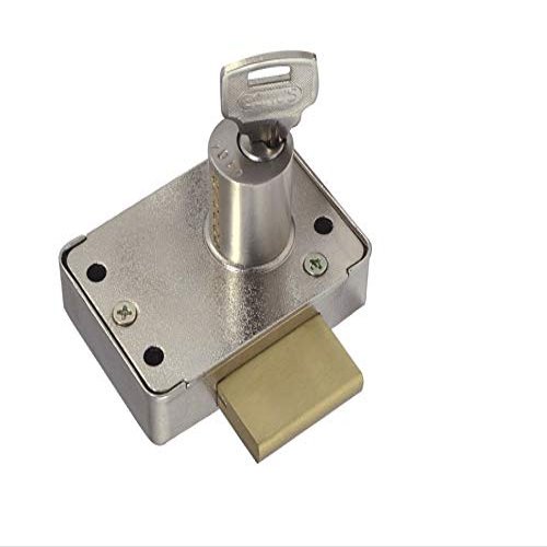 Bonus CB-45 Cupboard Lock (Size-32MM) (Without Security Plate)(Material-Mild Steel)(Silver Colour)(Nickel Finish)