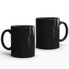 Gift Arcadia Black Ceramic Coffee Mug | Ideal for Home Office Gifting and Daily Use| Microwave Safe | Mugs for Coffee | for Hot & Cold Beverages | 330 ml Set of 2 (Black) view 1