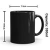 Gift Arcadia Black Ceramic Coffee Mug | Ideal for Home Office Gifting and Daily Use| Microwave Safe | Mugs for Coffee | for Hot & Cold Beverages | 330 ml Set of 2 (Black) view 4