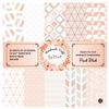 Dheett Scrapbooking Paperpack 12 Inches 20 Decorative Craft Scrapbook Paper Designer Sheets 300 GSM Matte Finish Perfect for Making Greeting Cards Envelops Explosion Boxes and Albums - Peach Blush view 1