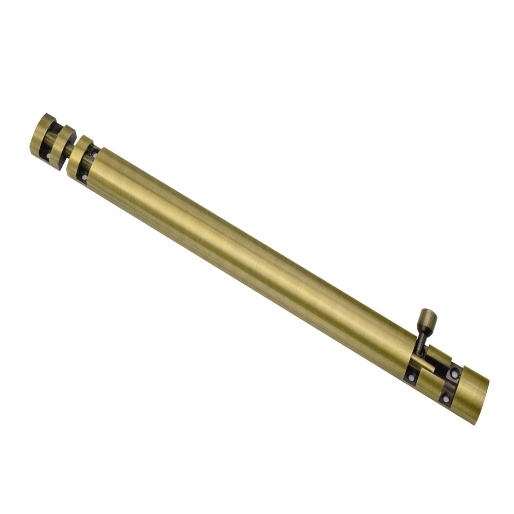 RAB Tower Bolt Aluminum Body with Stainless Steel Rod Slide Bolt/Lock for Door (Code:- Xylo, Finish:- Antiq, Size:- 18", Pack of 1 PCS)