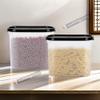 Cutting EDGE 1200ml Anti-Bacterial Modular Plastic Storage Container Set of 2, BPA-Free, Airtight Lid, Leakproof, Stackable Organizer for Pantry, Sugar, Flour & Grains (Black) view 2
