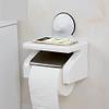 WENGTY Wall Mounted Tissue/Toilet Paper Holder kitchen bathroom self adhesive dining table napkins hand towels towel hanger for wash basin ring cabinet wash wall mounter suction cup rack stand toilet paper roll double suction cup without no drill(20  view 1