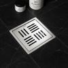 Ruhe Ruby Exclusive Square Flat Cut Floor Drain | 304-Grade Stainless Steel Drain Jali | 6 x 6 inches | Floor Drainer with Cockroach Trap/Jali view 1