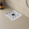 Ruhe Sapphire Exclusive Square Flat Cut Floor Drain/Jali with Cockroach Trap & Hole | 304 Stainless Steel Floor Drain | 6 x 6 inches view 1