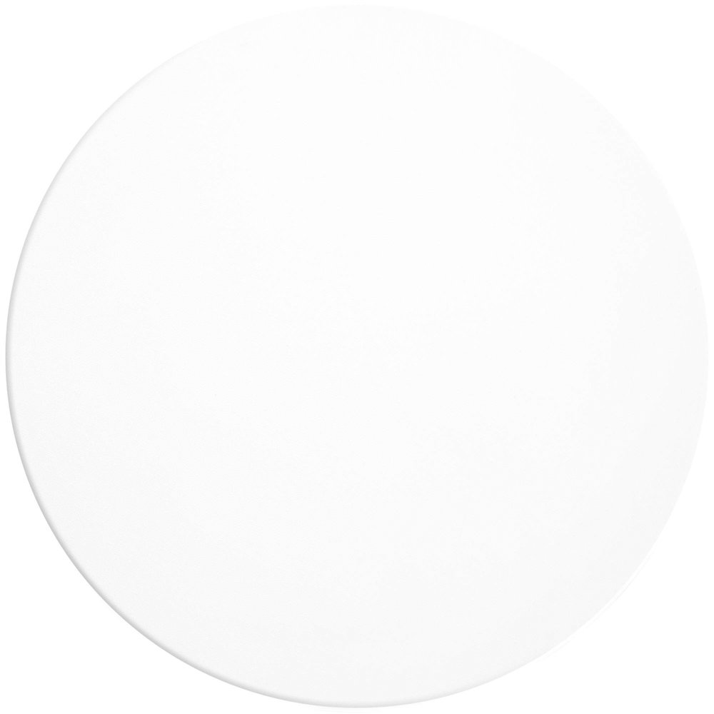 MONA LISA Round Stretched Canvas - Pack of 2 (8 INCHES, White)