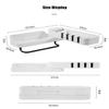VENJA (LABEL) Plastic Self Adhesive Kitchen Bathroom Storage Organizer Shelf (Multicolour, Standard) view 2