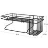 Mobhada Multipurpose Kitchen Bathroom Corner Shelf Wall Mount Storage Rack Bathroom Rack Soap Holder Storage Box Shower Rack Shelf, Bathroom Racks and Shelves, Bathroom Stands and Racks (Black) view 2