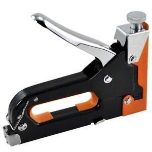 Cyrox Alloy Steel 3 in 1 All Metal Body Tacker Manual Nail Gun with Staples with Adjustable Pressure Setting for Upholstery, Fixing Material, Decor, Carpentry, Furniture (Multicolour).