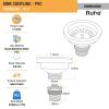 Ruhe PVC Sink Coupling | Stainless Steel Kitchen Sink PVC Coupling/Drain Outlet/PVC Connector | Chrome Finish view 3
