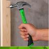 WULF 500g (16oz) Claw Hammer | Heavy Duty Steel Head with Fiberglass Handle | 2-in-1 Flat & Claw Hammer for Nail Removal & Striking | Carpenter Tools for Woodwork, DIY, Home & Professional view 2