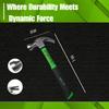 WULF 500g (16oz) Claw Hammer | Heavy Duty Steel Head with Fiberglass Handle | 2-in-1 Flat & Claw Hammer for Nail Removal & Striking | Carpenter Tools for Woodwork, DIY, Home & Professional view 4