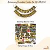 Wobbox 40th Anniversary Photo Booth Party Props DIY Kit with 40th Anniversary Bunting Banner, Golden Gliter & Black, Anniversary Party Decoration view 2
