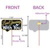 Wobbox 25th Anniversary Photo Booth Party Props DIY Kit, Golden Gliter & Black, Anniversary Party Decoration view 3
