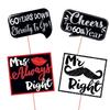 Wobbox 60th Anniversary Photo Booth Party Props DIY Kit, Red Gliter & Black, Anniversary Party Decoration view 2