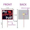 Wobbox 60th Anniversary Photo Booth Party Props DIY Kit, Red Gliter & Black, Anniversary Party Decoration view 3