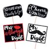 Wobbox 20th Anniversary Photo Booth Party Props DIY Kit, Red Gliter & Black, Anniversary Party Decoration view 2