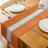 HOKIPO Natural Handmade Heat Resistant Madurkathi Center Table Runner (Orange, 12x72 Inches, 6 Seater) view 1