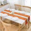 HOKIPO Natural Handmade Heat Resistant Madurkathi Center Table Runner (Orange, 12x72 Inches, 6 Seater) view 4