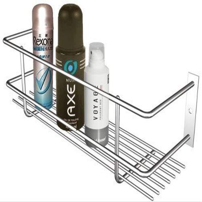 Meetzone Stainless Steel Perfume Rack, Bathroom and Kitchen Wall Hanging Storage Rack, Bathroom Shelf Rack - 16 Inch