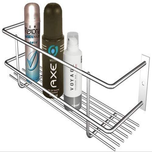 Meetzone Stainless Steel Perfume Rack, Bathroom and Kitchen Wall Hanging Storage Rack, Bathroom Shelf Rack - 16 Inch