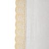 MONKDECOR Classic Transparent 3D Bubble 6 Seater Rectangle Dining Table Cover with Golden Lace (60x90 Inches) view 3