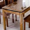 MONKDECOR Classic Transparent 6 Seater Oval Dining Table Cover Without Lace (60x90 Inches) view 3