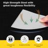 WULF 2 Inch Heavy Duty Stainless Steel Scraper with Wooden Handle | Multipurpose Plain Scrapper for Mixing, Cutting, Baking, Chocolate, Dough, Art & Construction Use | Premium Kitchen & Utility Tool view 3