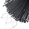 GLOBOMOTIVE Teeth Grip Nylon Self Locking Cable Ties, Black (350 mm x 4.8 mm,14 inch, Pack of 200) - Heavy Duty Strong Zip Wire Fastener Organizer Tie view 1