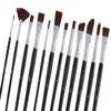 Art Asia Synthetic Hair Mix Paint Brush Set of 12 pc for Watercolor and Acrylic Painting view 2