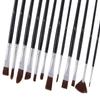 Art Asia Synthetic Hair Mix Paint Brush Set of 12 pc for Watercolor and Acrylic Painting view 4